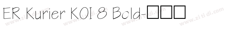 ER Kurier KOI 8 Bold字体转换
